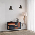 INTREPID FORMATION 2-Door Sideboard in Black Finish