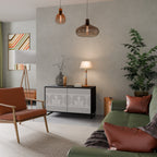 THAI GRAY Sideboard mit 2 Türen in Schwarz