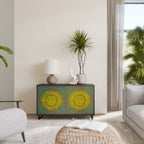 SUNSHINE EULOGY Sideboard mit 2 Türen in Schwarz