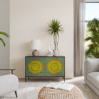 SUNSHINE EULOGY Sideboard mit 2 Türen in Schwarz