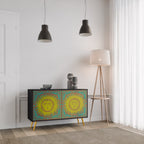 SUNSHINE EULOGY Sideboard mit 2 Türen in Schwarz