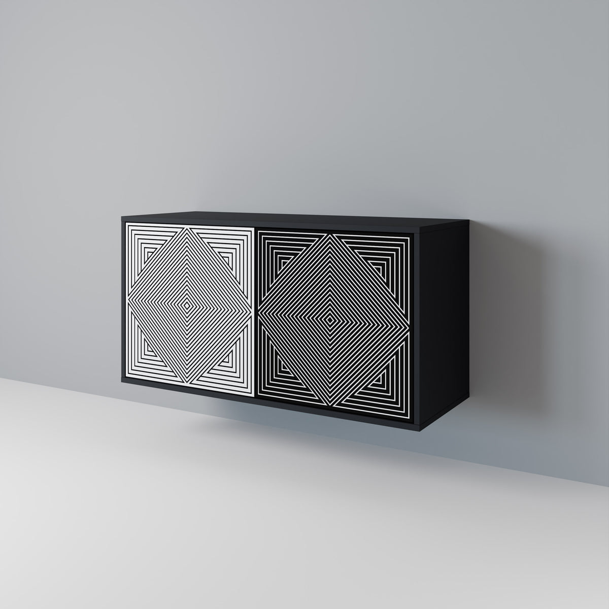 POLYGON ILLUSION 2-türiges Sideboard