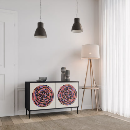 BROWN CIRCLES 2-Door Sideboard