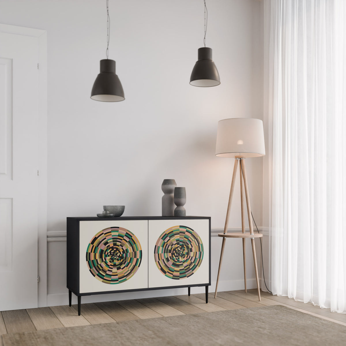 GREEN CIRCLES 2-türiges Sideboard