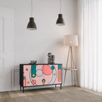 GOSSAMER ECHOES Sideboard mit 2 Türen in Schwarz