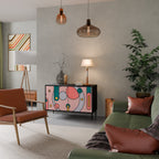 GOSSAMER ECHOES Sideboard mit 2 Türen in Schwarz