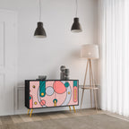 GOSSAMER ECHOES Sideboard mit 2 Türen in Schwarz