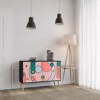GOSSAMER ECHOES Sideboard mit 2 Türen in Schwarz
