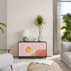 LUMINOUS SUNLIGHT Sideboard mit 2 Türen in Schwarz