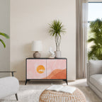 LUMINOUS SUNLIGHT Sideboard mit 2 Türen in Schwarz