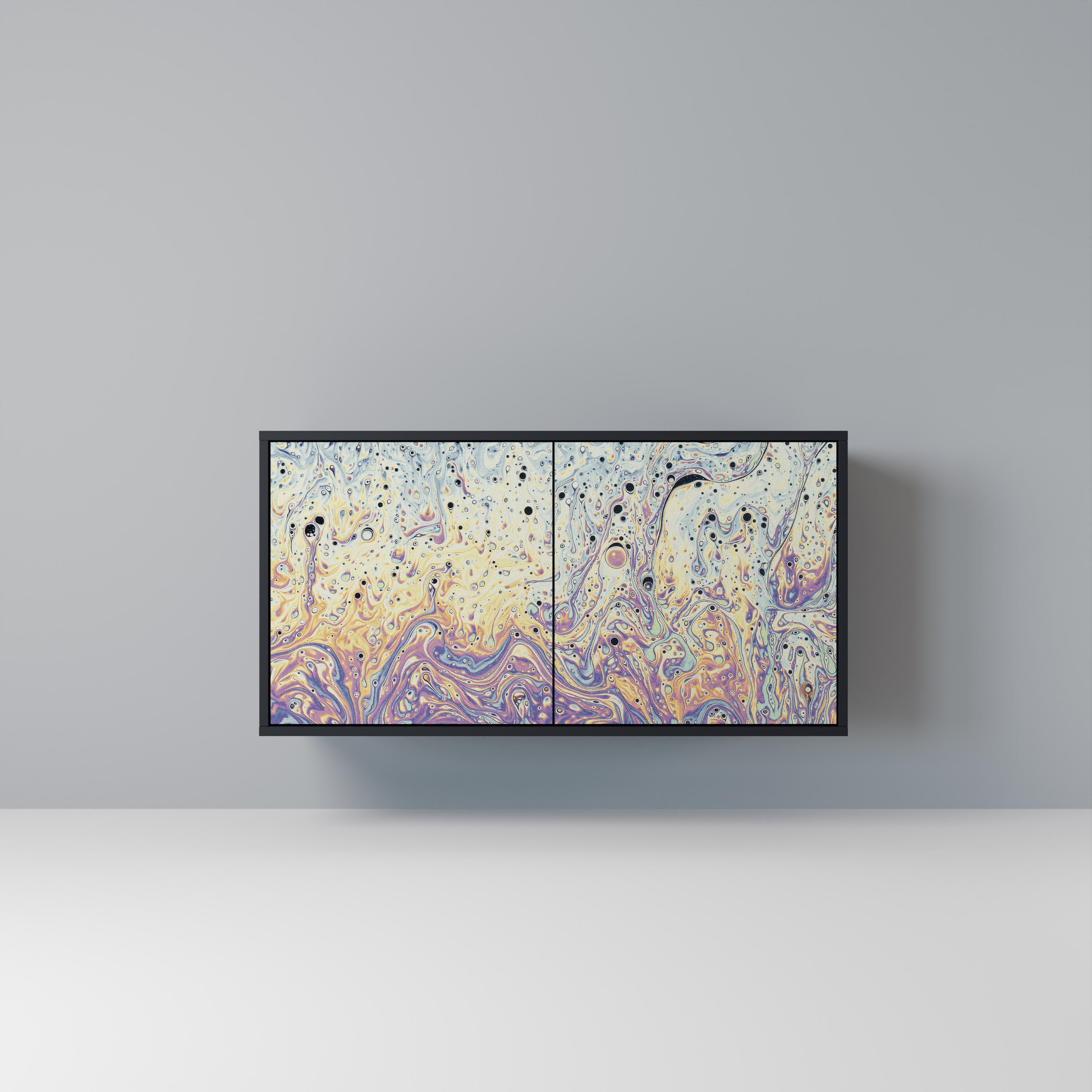 MOSAIC OF COLORS Sideboard mit 2 Türen in Schwarz