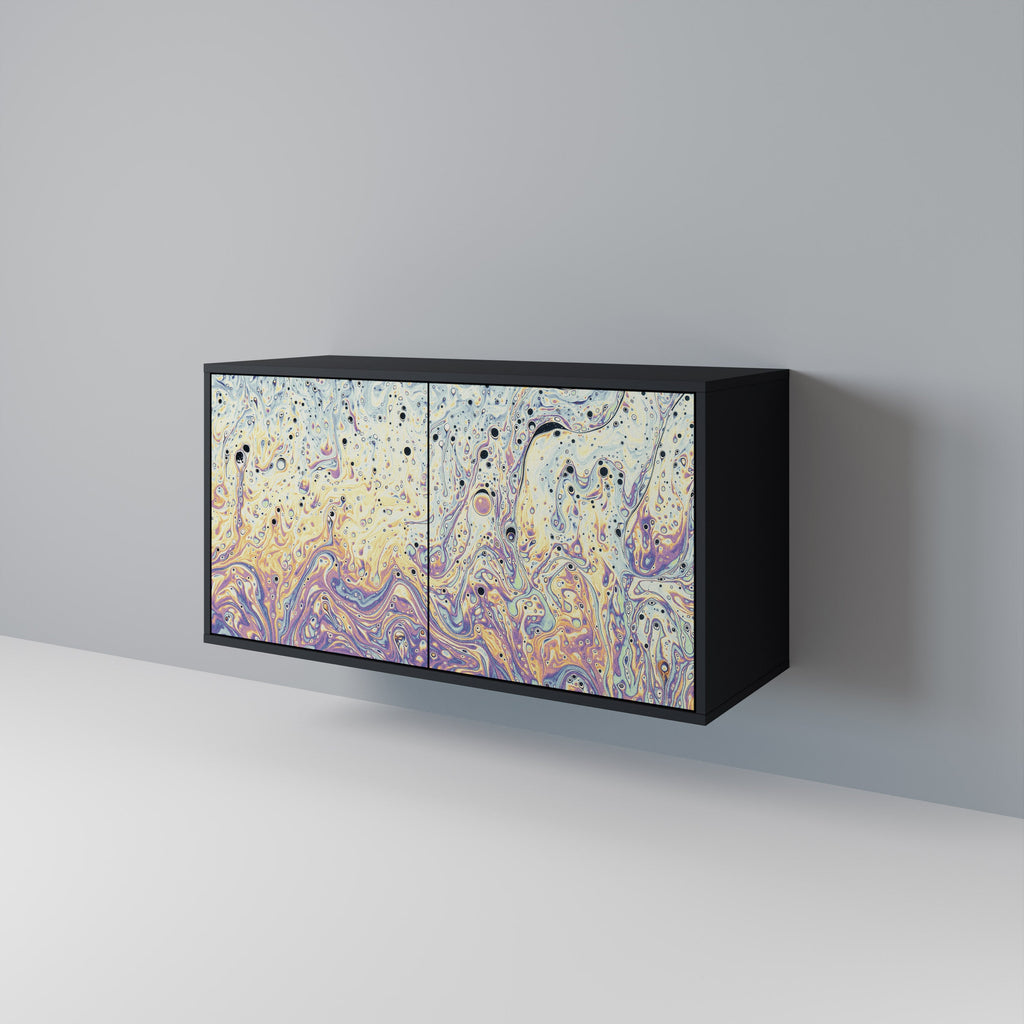MOSAIC OF COLORS Sideboard mit 2 Türen in Schwarz