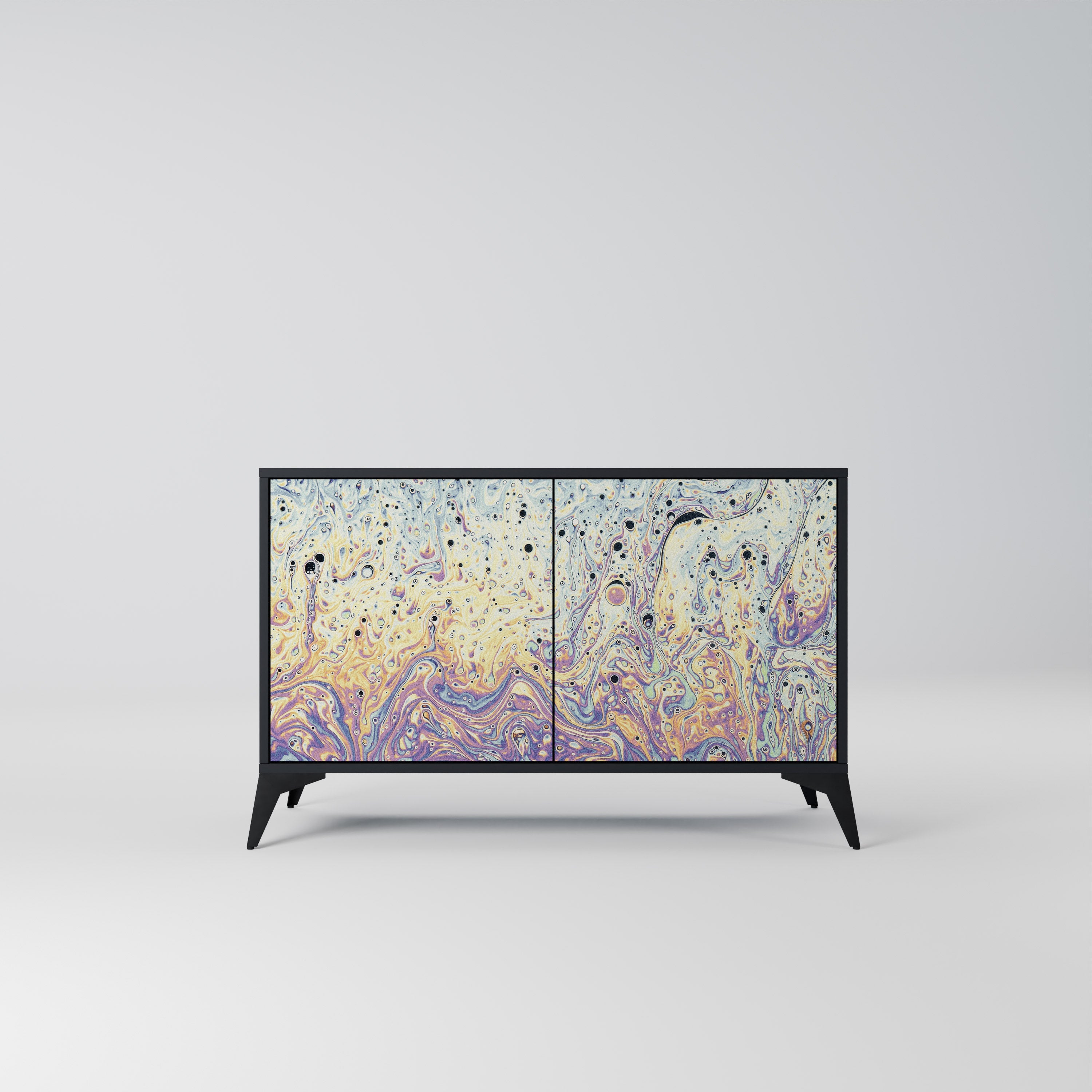 MOSAIC OF COLORS Sideboard mit 2 Türen in Schwarz