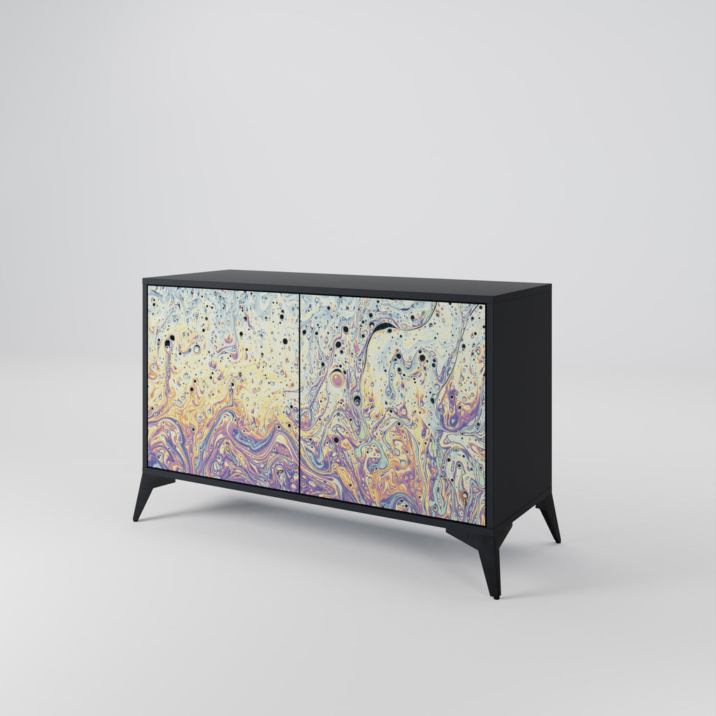 MOSAIC OF COLORS Sideboard mit 2 Türen in Schwarz