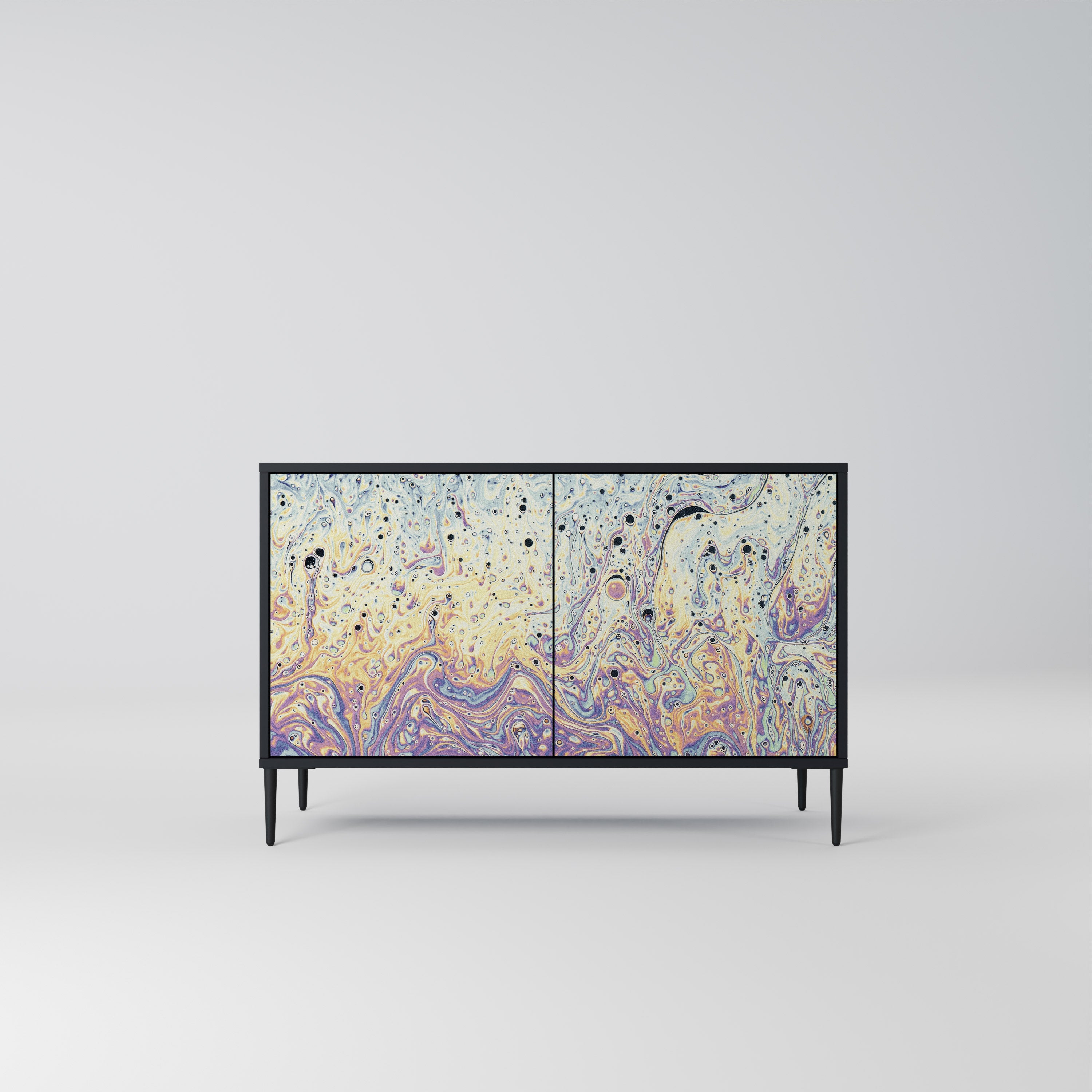MOSAIC OF COLORS Sideboard mit 2 Türen in Schwarz