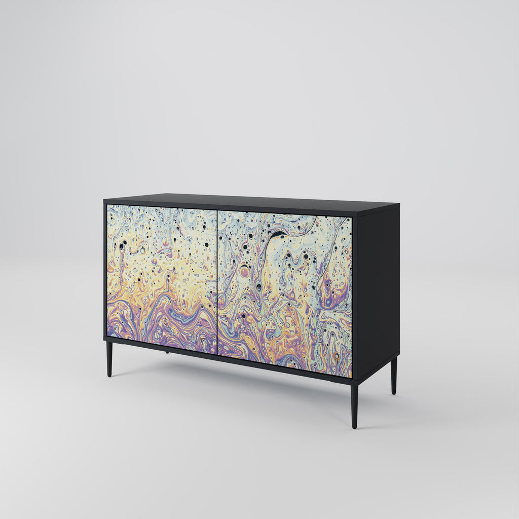 MOSAIC OF COLORS Sideboard mit 2 Türen in Schwarz