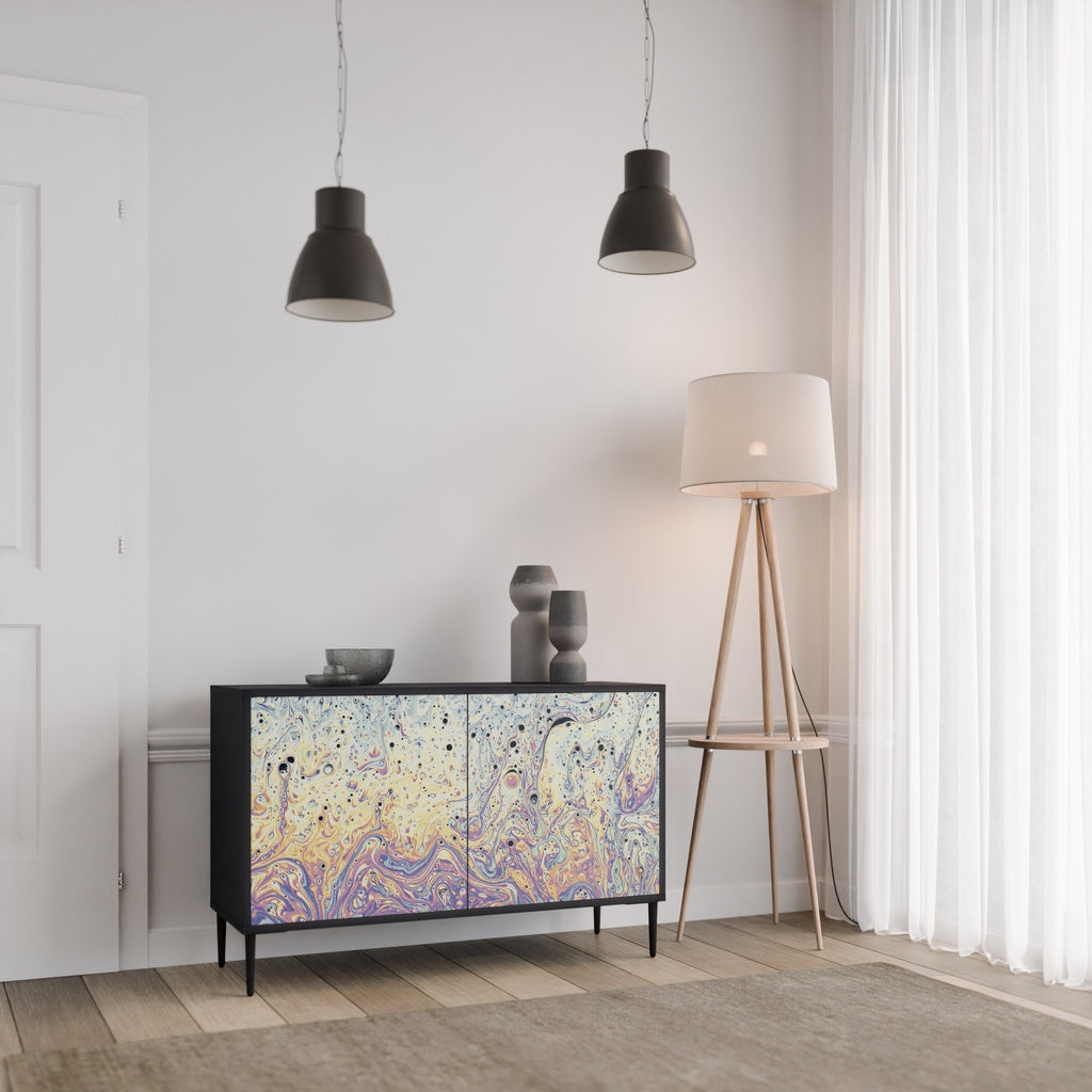 MOSAIC OF COLORS Sideboard mit 2 Türen in Schwarz