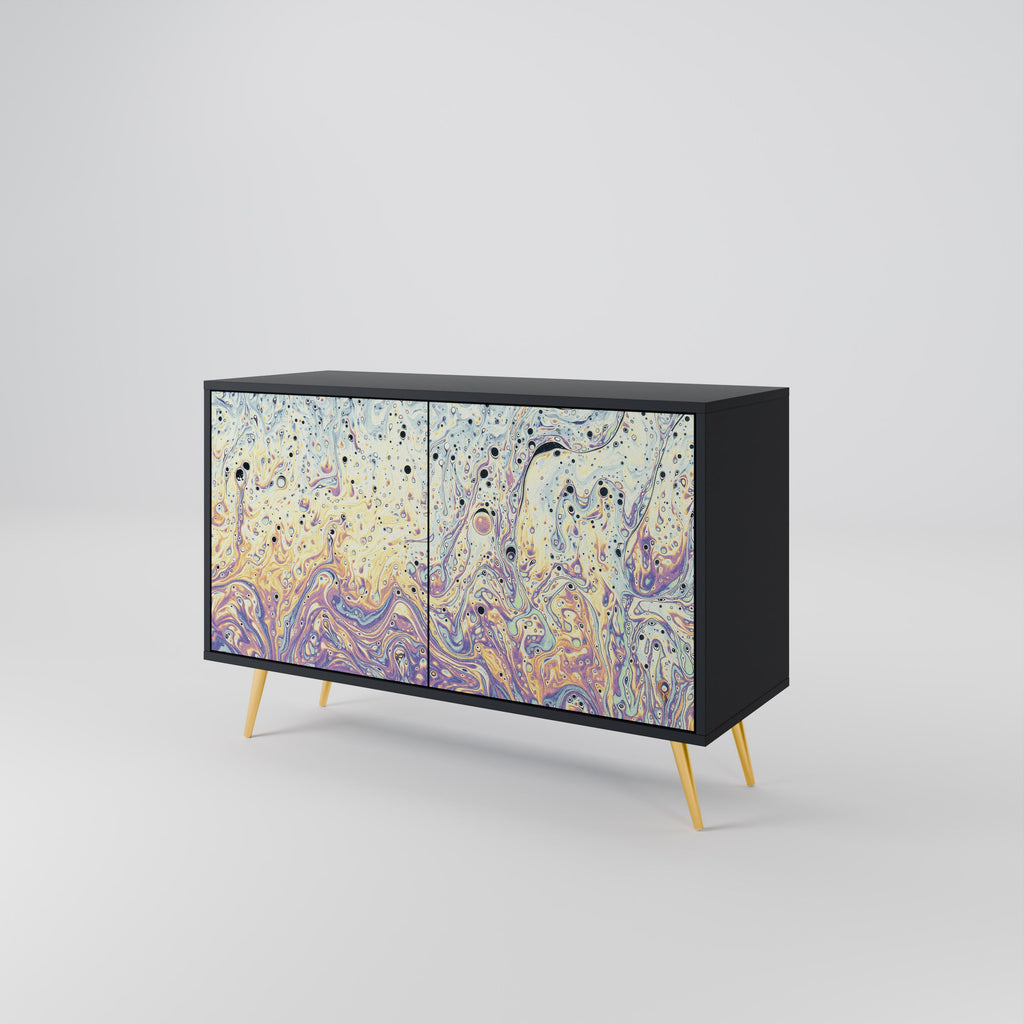 MOSAIC OF COLORS Sideboard mit 2 Türen in Schwarz