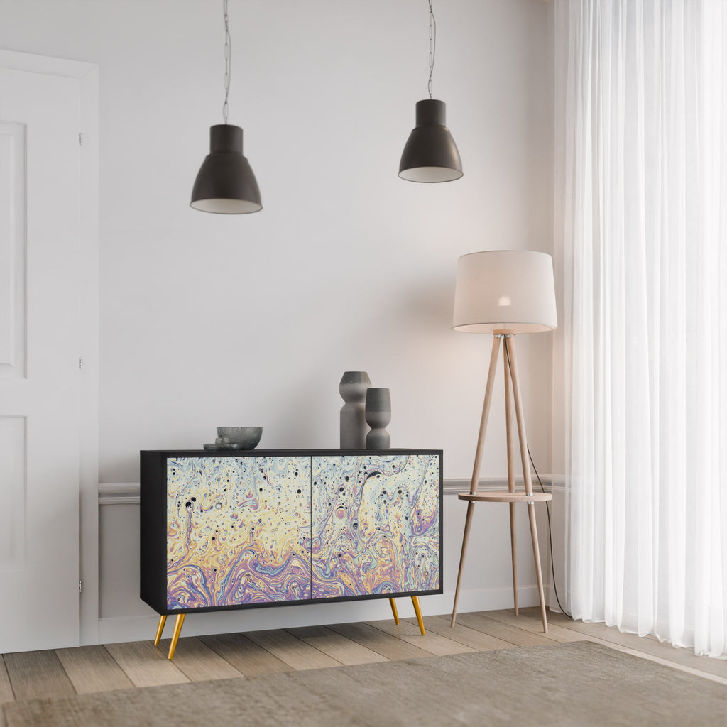 MOSAIC OF COLORS Sideboard mit 2 Türen in Schwarz