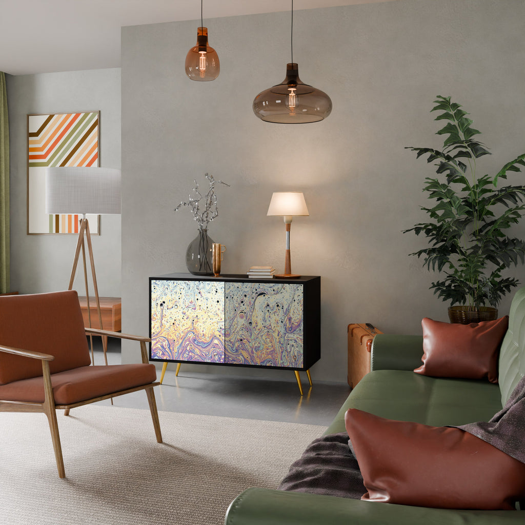 MOSAIC OF COLORS Sideboard mit 2 Türen in Schwarz