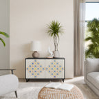 PATTERNED PRISM Sideboard mit 2 Türen in Schwarz