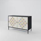 PATTERNED PRISM Sideboard mit 2 Türen in Schwarz
