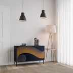 HOLLOW TIME Sideboard mit 2 Türen in Schwarz