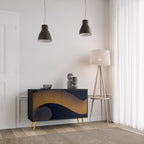 HOLLOW TIME Sideboard mit 2 Türen in Schwarz