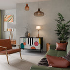 COOL STORY Sideboard mit 2 Türen in Schwarz