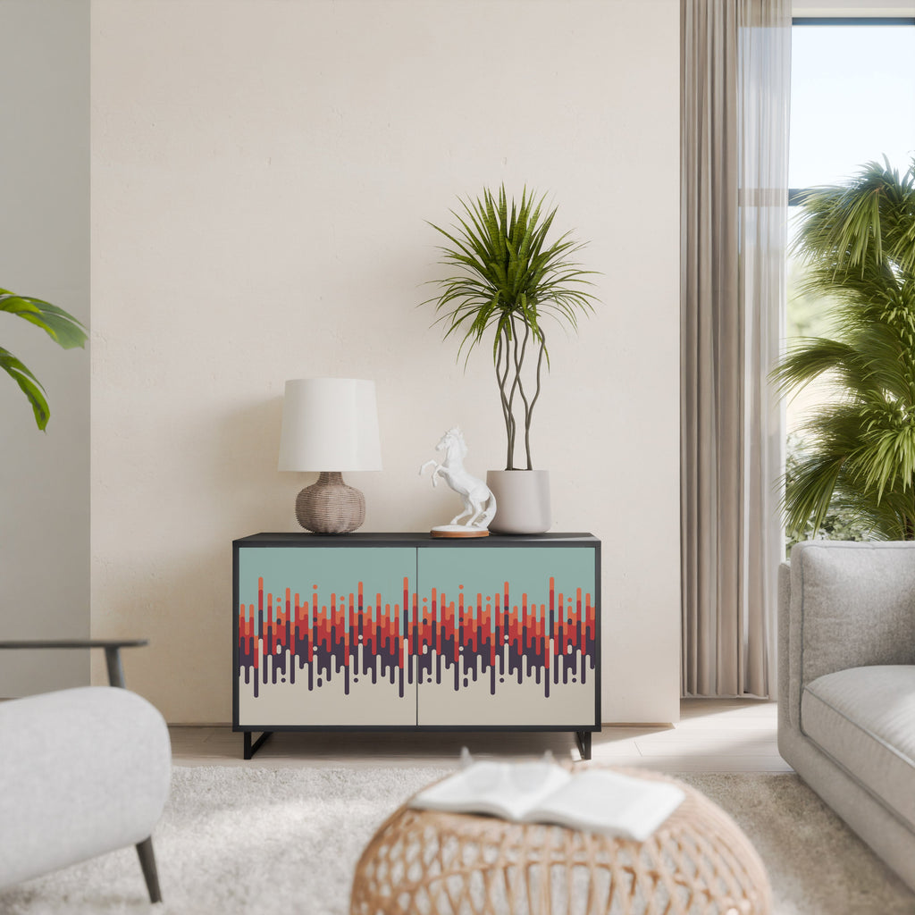 CHROMA CONTOURS 2-Door Sideboard in Black Finish