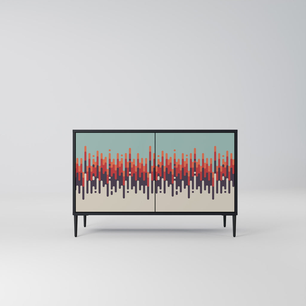 CHROMA CONTOURS 2-Door Sideboard in Black Finish