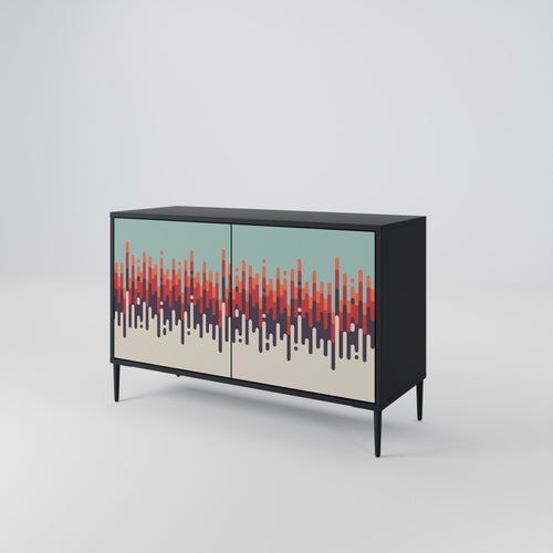 CHROMA CONTOURS 2-Door Sideboard in Black Finish