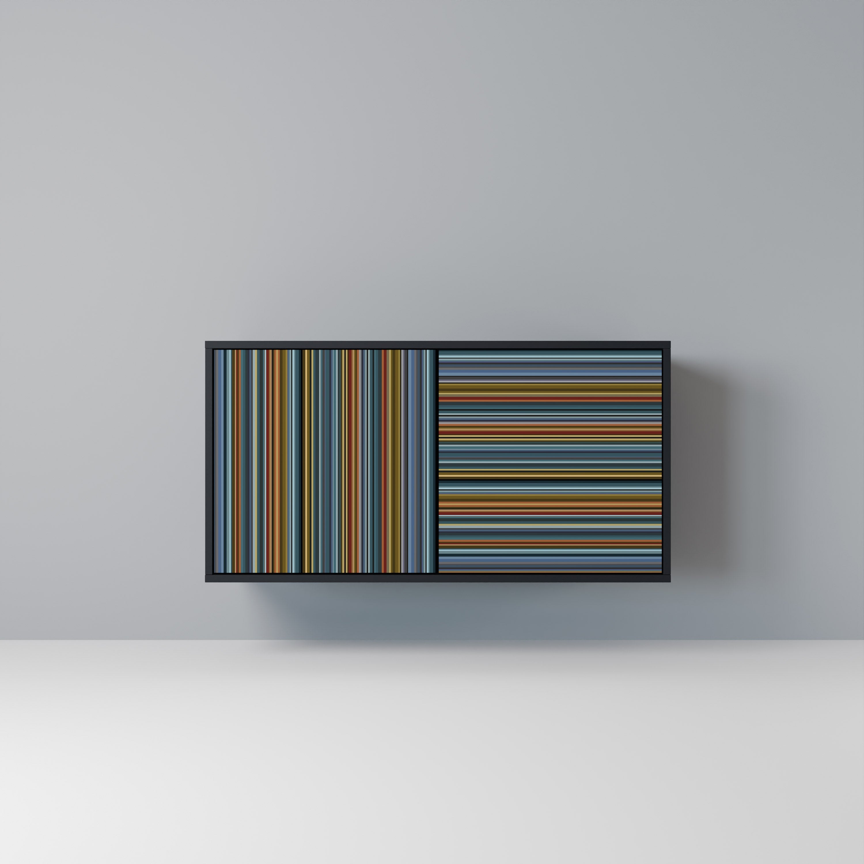 LINEOUT SPECTRUM Sideboard mit 2 Türen in Schwarz