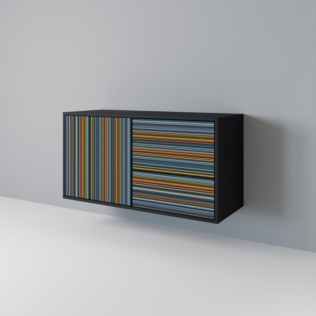 LINEOUT SPECTRUM Sideboard mit 2 Türen in Schwarz