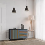 LINEOUT SPECTRUM Sideboard mit 2 Türen in Schwarz