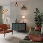 LINEOUT SPECTRUM Sideboard mit 2 Türen in Schwarz