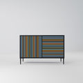 LINEOUT SPECTRUM Sideboard mit 2 Türen in Schwarz