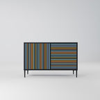 LINEOUT SPECTRUM Sideboard mit 2 Türen in Schwarz