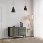 LINEOUT SPECTRUM Sideboard mit 2 Türen in Schwarz