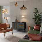 LINEOUT SPECTRUM Sideboard mit 2 Türen in Schwarz