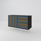 LINEOUT SPECTRUM Sideboard mit 2 Türen in Schwarz
