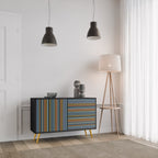 LINEOUT SPECTRUM Sideboard mit 2 Türen in Schwarz