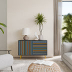 LINEOUT SPECTRUM Sideboard mit 2 Türen in Schwarz