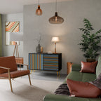 LINEOUT SPECTRUM Sideboard mit 2 Türen in Schwarz