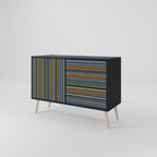 LINEOUT SPECTRUM Sideboard mit 2 Türen in Schwarz