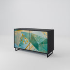 SPECTRUM SPLENDOR Sideboard mit 2 Türen in Schwarz