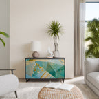 SPECTRUM SPLENDOR Sideboard mit 2 Türen in Schwarz