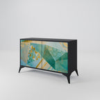 SPECTRUM SPLENDOR Sideboard mit 2 Türen in Schwarz