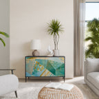 SPECTRUM SPLENDOR Sideboard mit 2 Türen in Schwarz