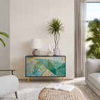 SPECTRUM SPLENDOR Sideboard mit 2 Türen in Schwarz